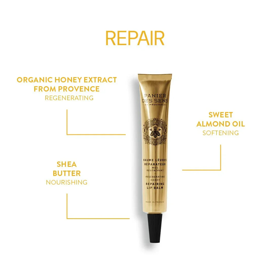 Panier des Sens Honey Repair Lip Balm - Organic Provence Honey with Shea Butter