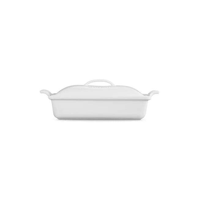 Le Creuset Heritage Rectangular Casserole 4 qt - White