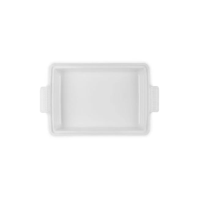 Le Creuset Heritage Rectangular Casserole 4 qt - White