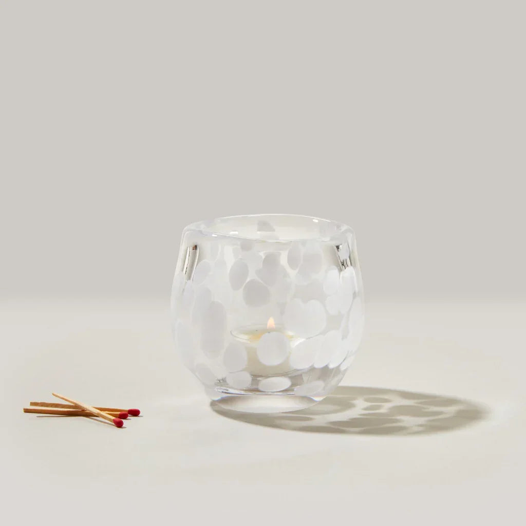 Simon Pearce Burlington Snowfall Tealight - Marcel’s Culinary Experience