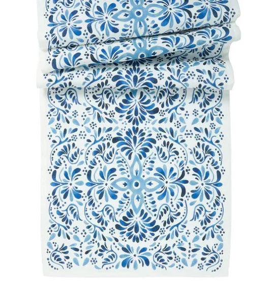 Juliska Iberian 18" x 90" Table Runner - Indigo - Marcel’s Culinary Experience