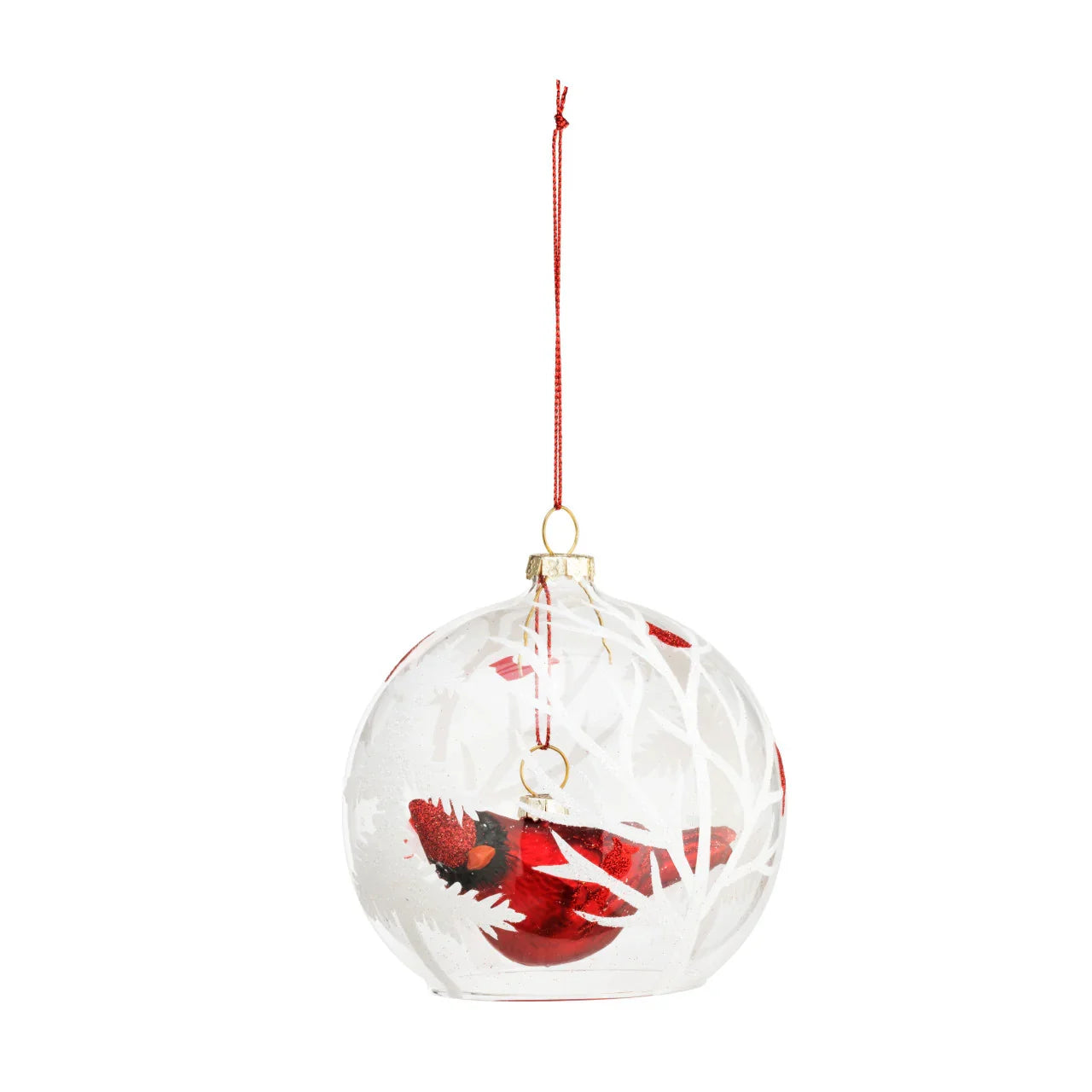 Glass Enclosed Cardinal Ornament - Marcel’s Culinary Experience