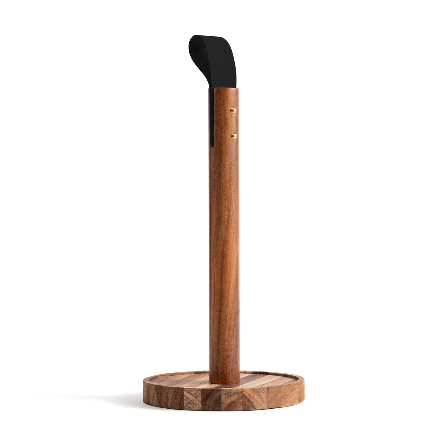 Ironwood Gourmet Acacia Wood Paper Towel Holder with Leather Handle - Marcel’s Culinary Experience