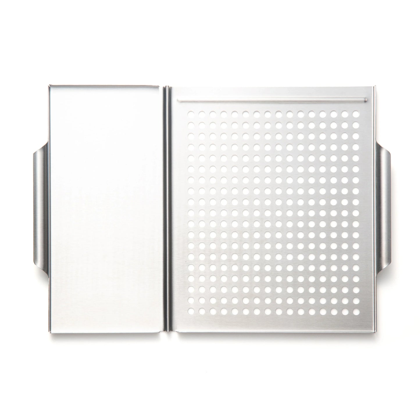 Stainless Steel Grill Grid with Plank Holder, 12.25" x 17.5" x 1" - Marcel’s Culinary Experience