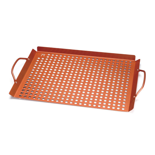 Large Grill Grid with Handles, Copper Non-Stick - Marcel’s Culinary Experience