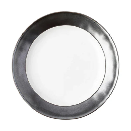 Juliska Emerson Dinner Plate - White/Pewter - Marcel’s Culinary Experience
