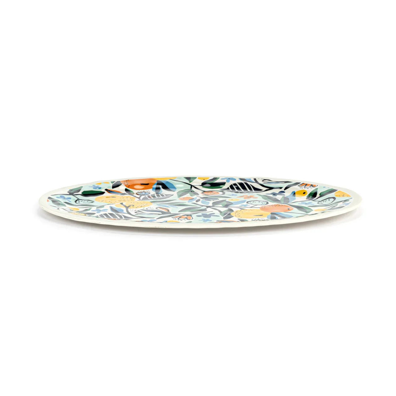 Citrus Blooms Large Melamine Oval Platter - Marcel’s Culinary Experience