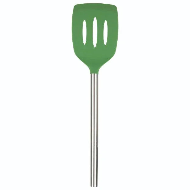 Tovolo Silicone Slotted Turner SS Handle Pesto - Marcel’s Culinary Experience