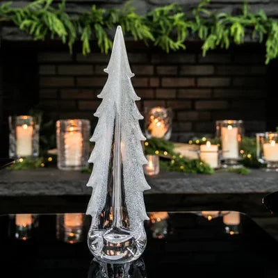 Simon Pearce Snowy Branches Evergreen 20" - Marcel’s Culinary Experience