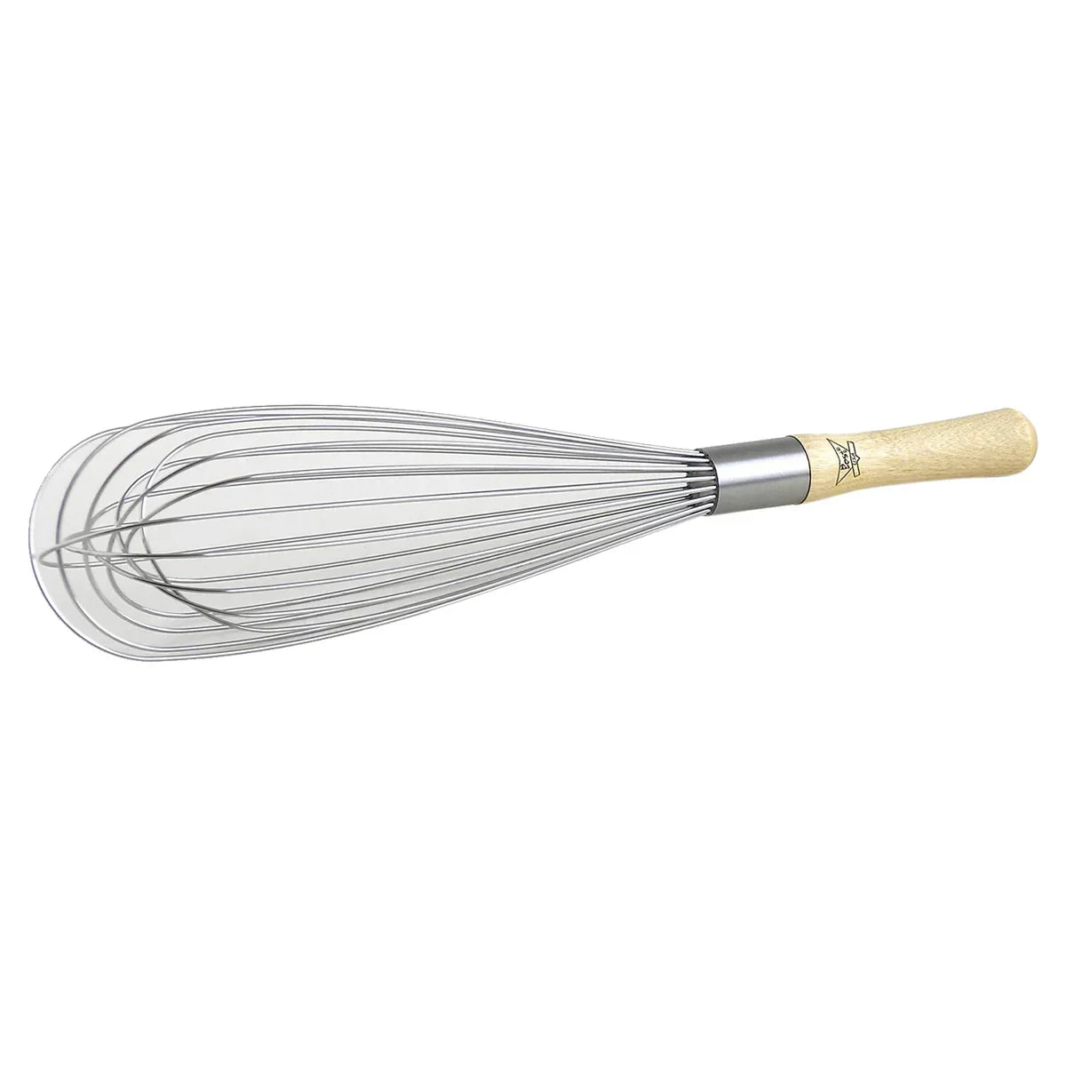 Best Standard French Whip 14" Wood Handle - Marcel’s Culinary Experience