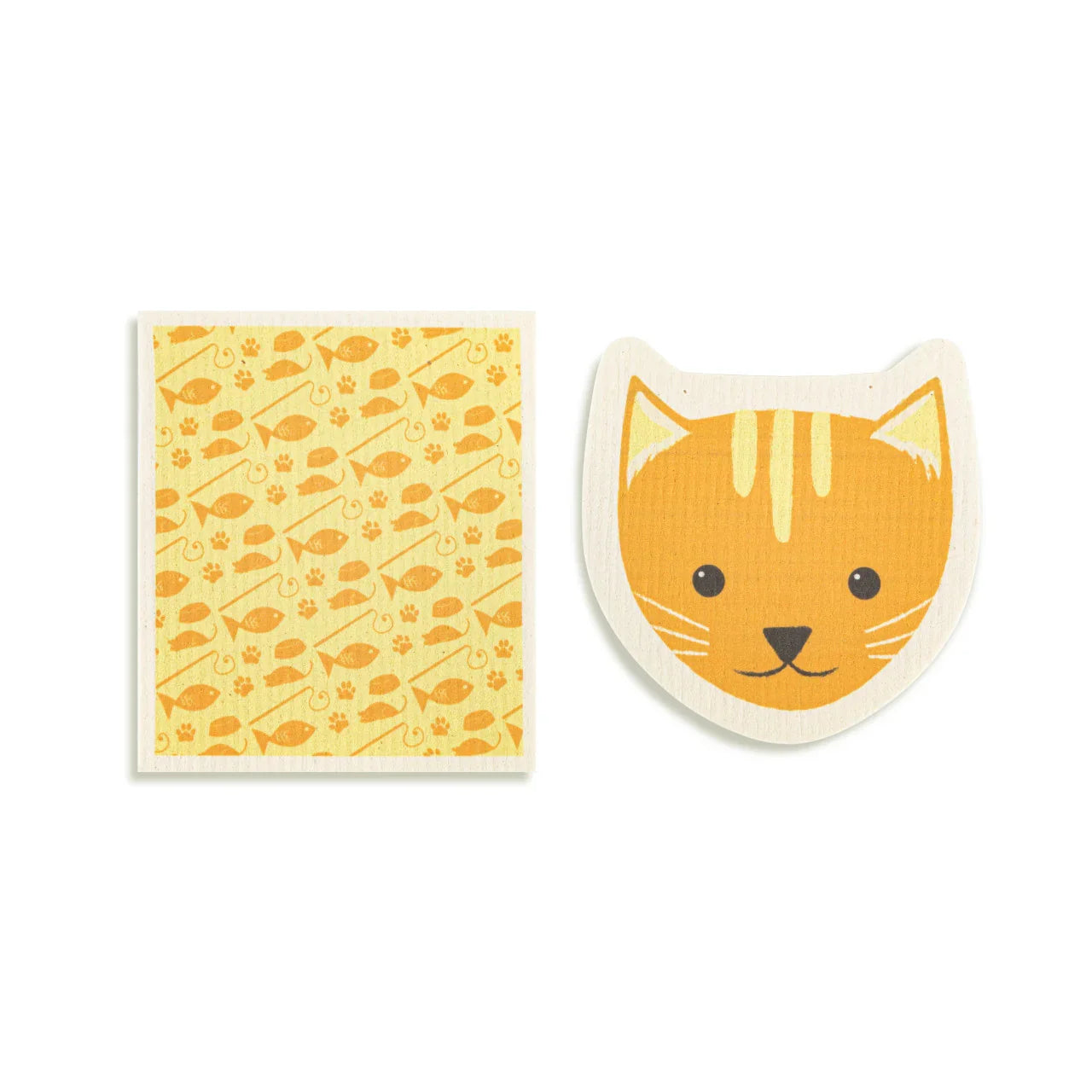 Cat Shaped Biodegradable Dish Cloths Set of 2 - Marcel’s Culinary Experience