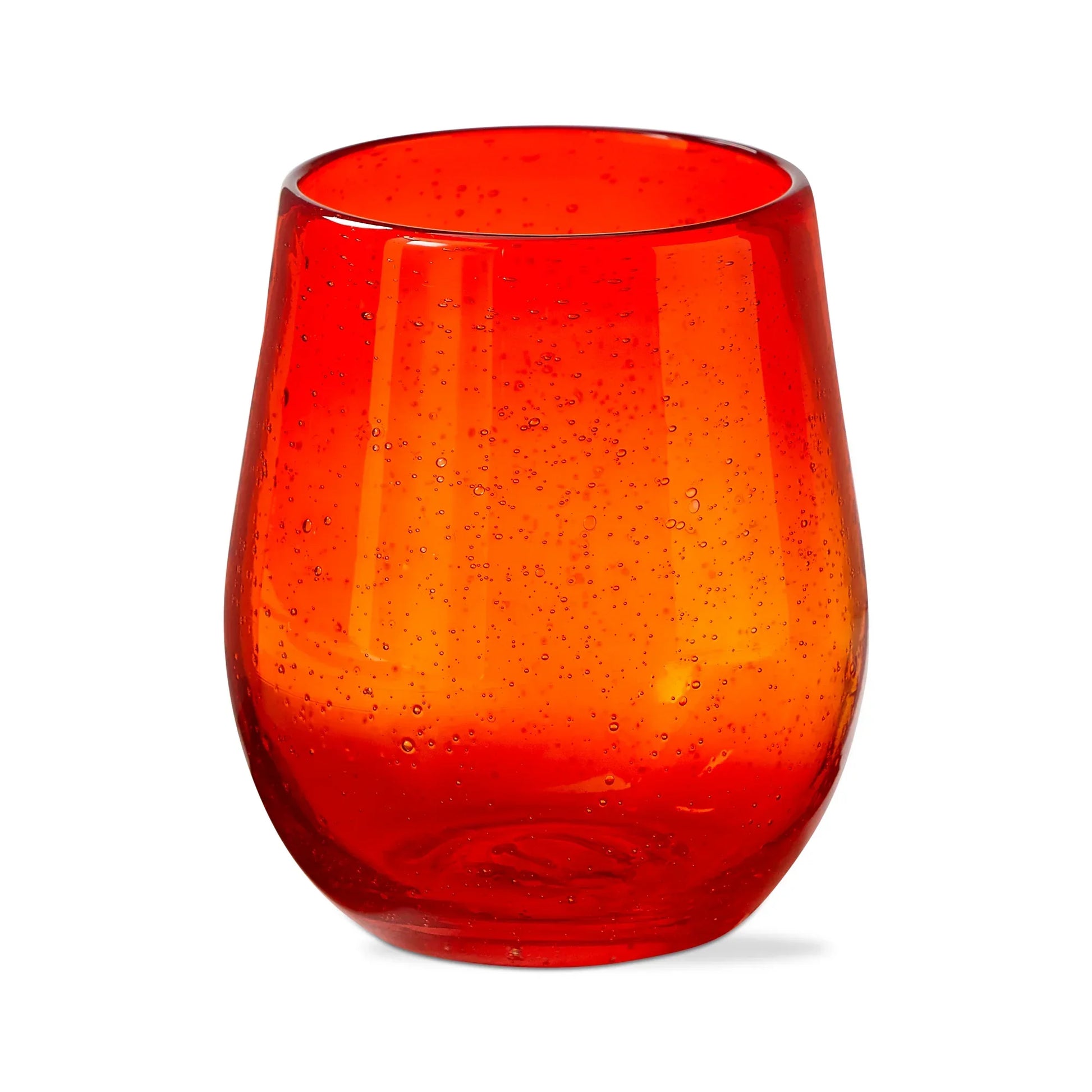 Bubble Glass Stemless Wine - Orange - Marcel’s Culinary Experience