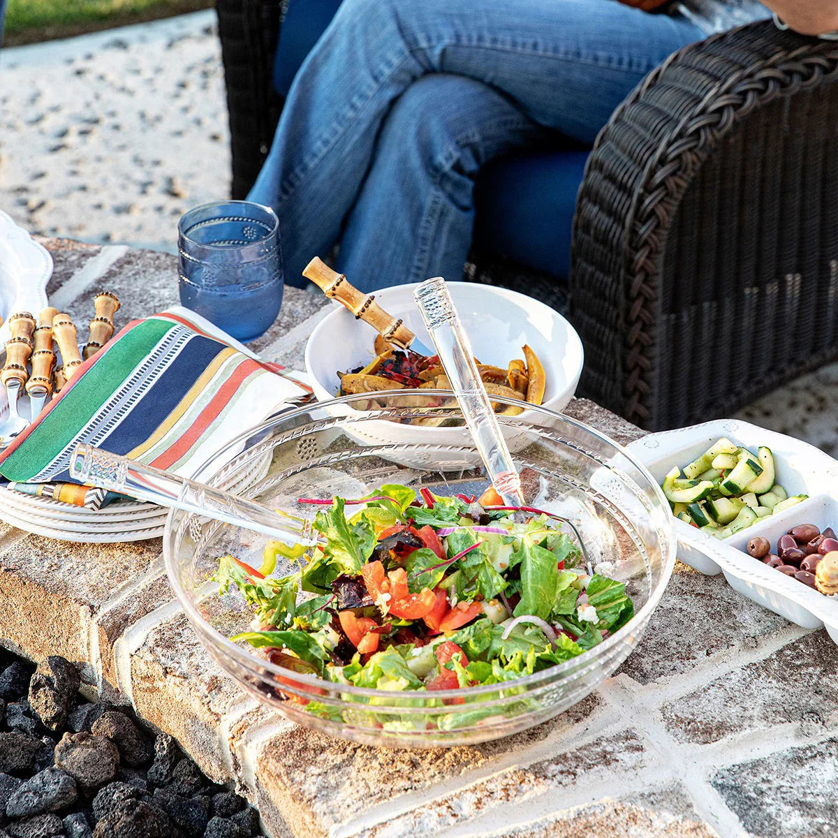 Juliska Isabella Acrylic Salad Servers Set 2pc - Marcel’s Culinary Experience