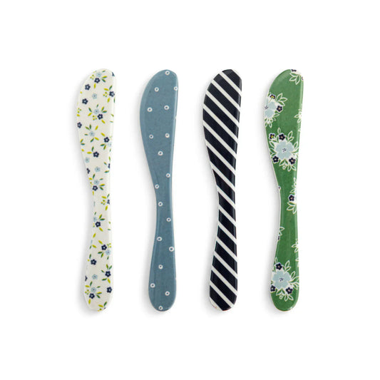 Blue Tones Bamboo Melamine Spreaders (Assorted Spreaders) - Marcel’s Culinary Experience