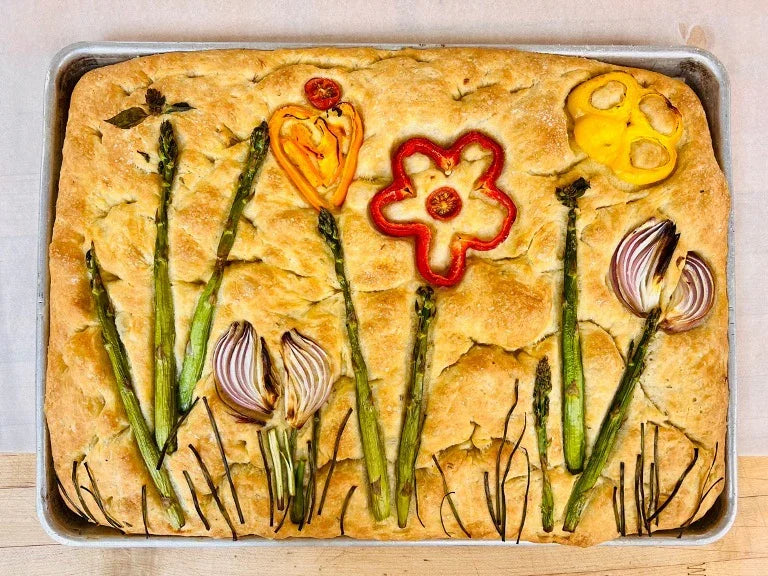 Summer Garden Focaccia Art - Make and Take (Hands On) - Marcel’s Culinary Experience