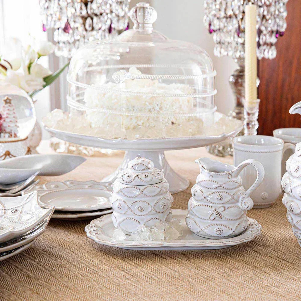 Juliska Jardins du Monde Creamer & Sugar Set 3pc - Whitewash - Marcel’s Culinary Experience