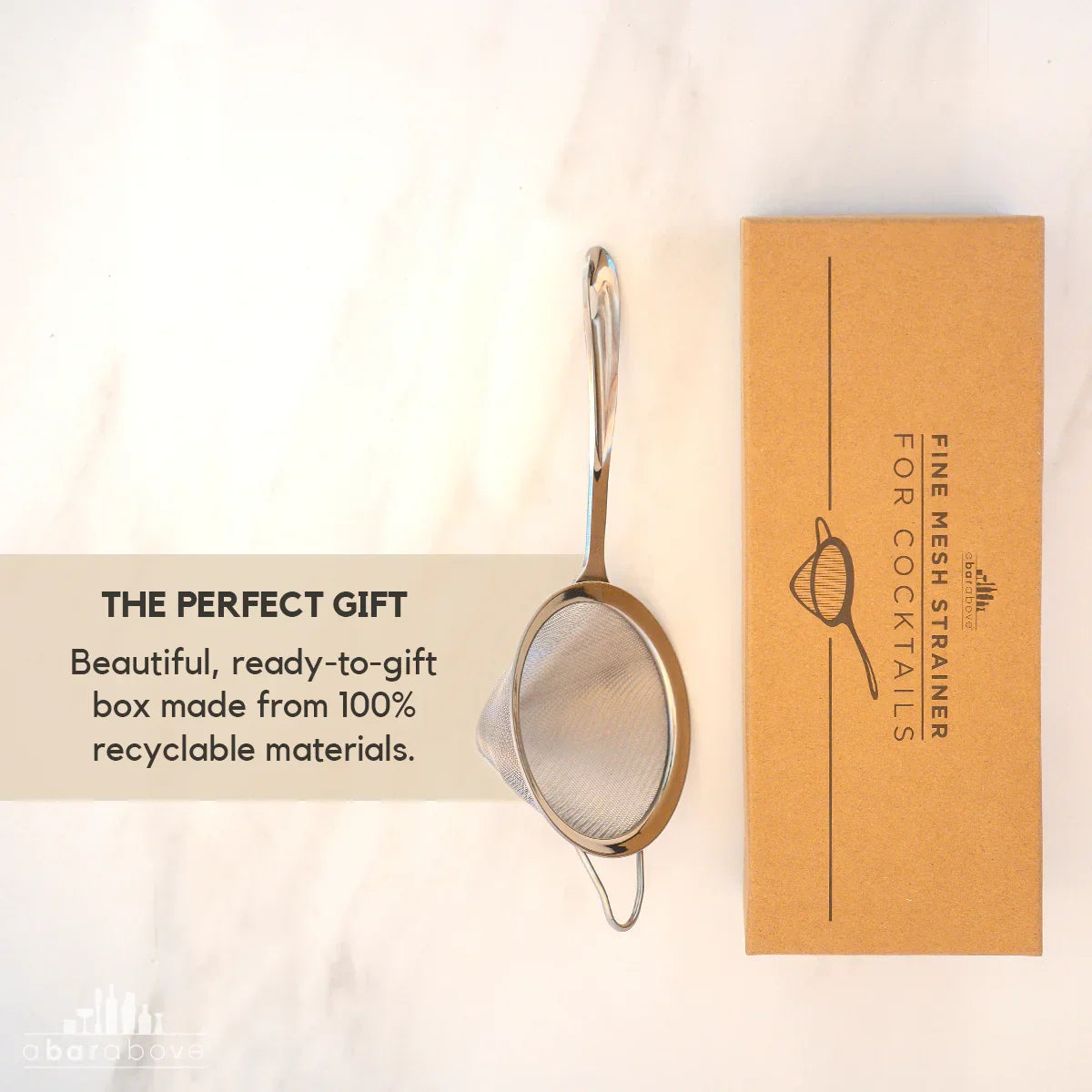 Gold Mesh Cocktail Strainer - Marcel’s Culinary Experience