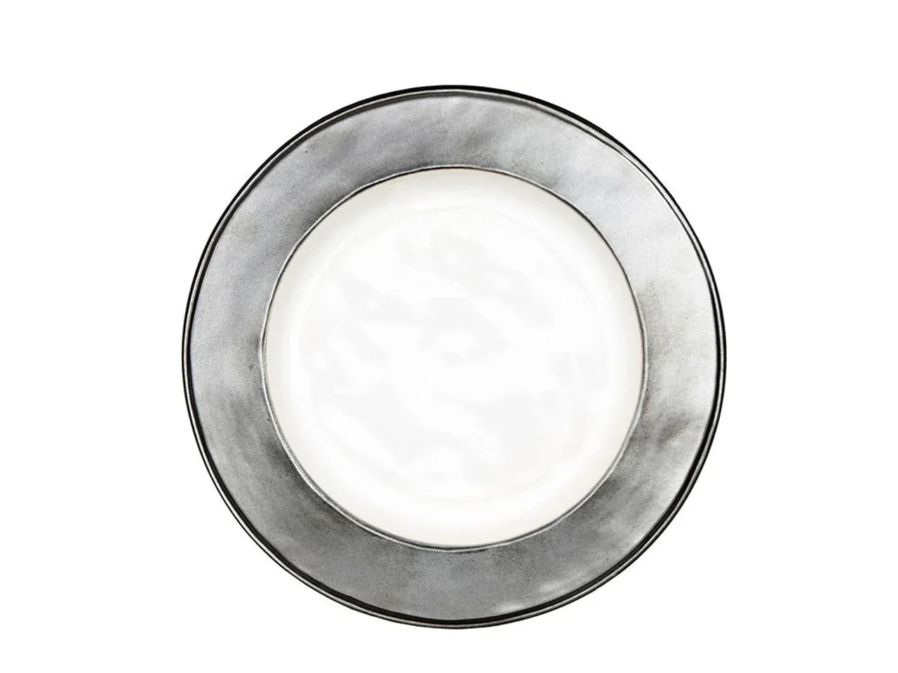 Juliska Emerson Side/Cocktail Plate - White/Pewter - Marcel’s Culinary Experience
