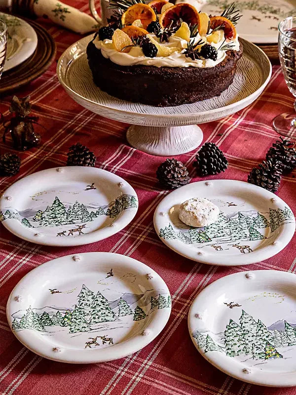 Juliska Berry & Thread North Pole Side/Cocktail Plates Set/4 - Marcel’s Culinary Experience