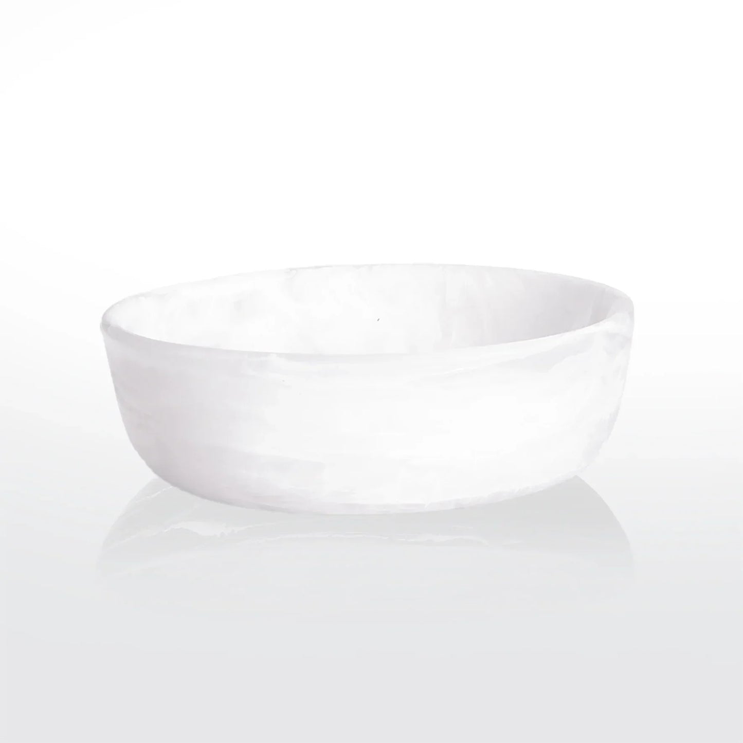 Nashi Signature Round Bowl Medium - White Swirl - Marcel’s Culinary Experience