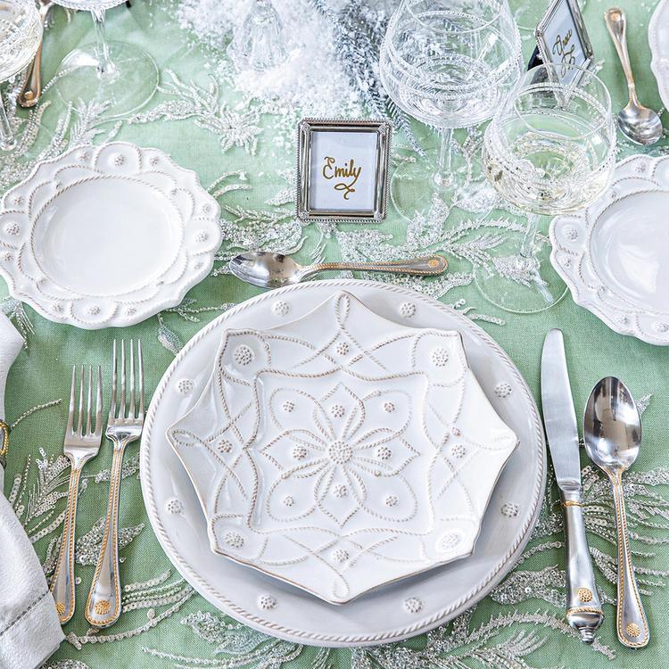 Juliska Jardins du Monde Dessert/Salad Plate - Whitewash - Marcel’s Culinary Experience