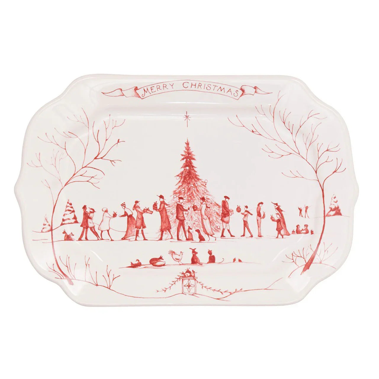 Juliska Country Estate Winter Frolic 7.5" Christmas Tray - Marcel’s Culinary Experience