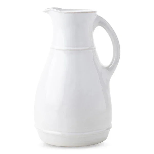Juliska Puro Ceramic Pitcher - Whitewash - Marcel’s Culinary Experience