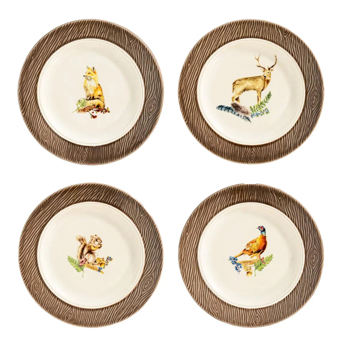 Juliska Forest Walk Side/Cocktail Plates Set/4 - Marcel’s Culinary Experience