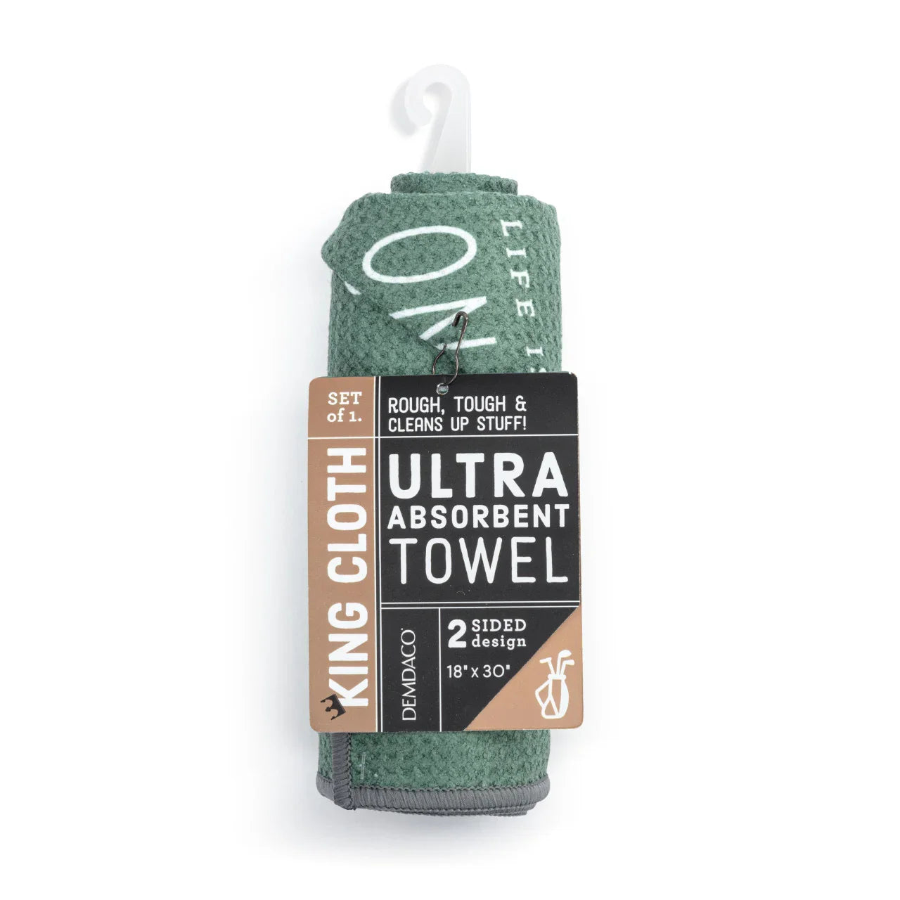 Men's Green Absorbent Double Sided Towel On the Green - Marcel’s Culinary Experience