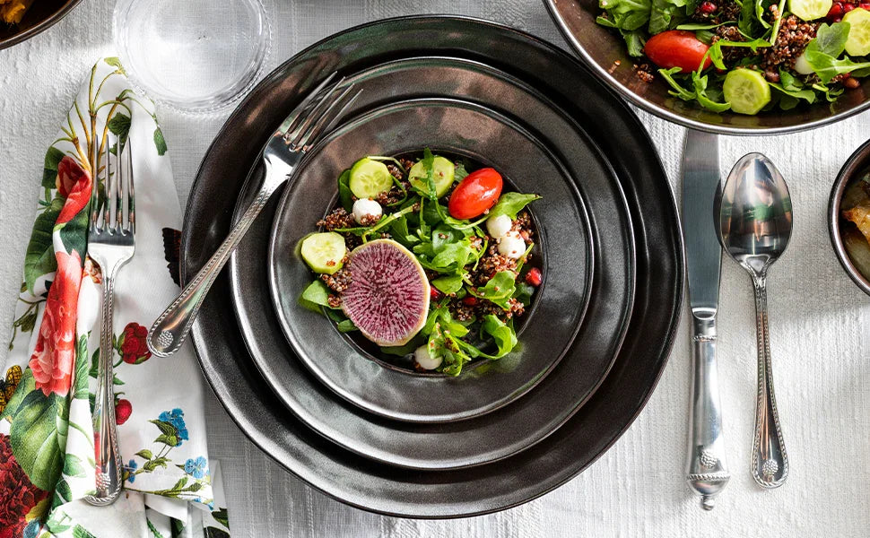 Juliska Pewter Stoneware Side/Cocktail Plate - Marcel’s Culinary Experience