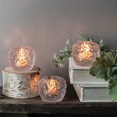 Simon Pearce LoveYourBrain Snowball Tealight - Marcel’s Culinary Experience