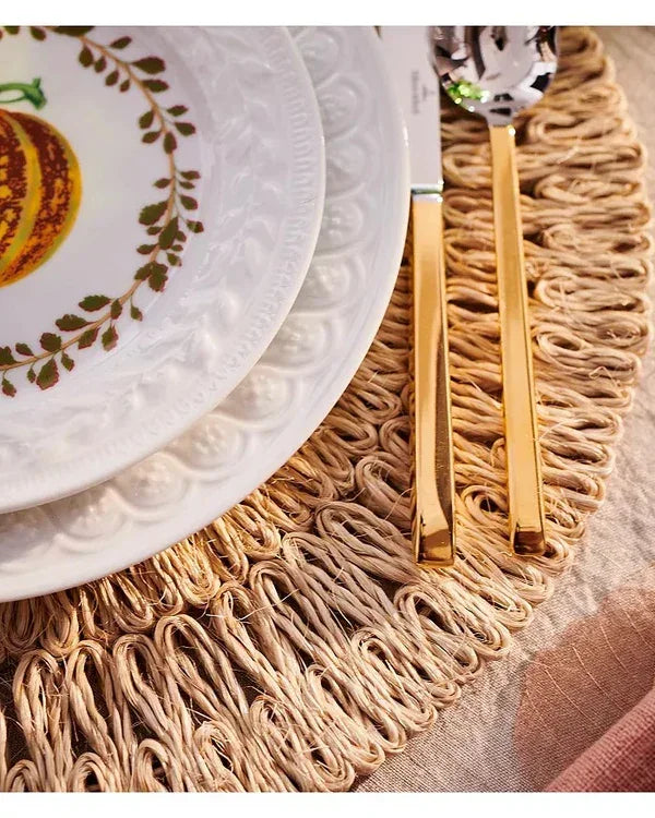 Juliska Straw Loop Placemat - Natural - Marcel’s Culinary Experience