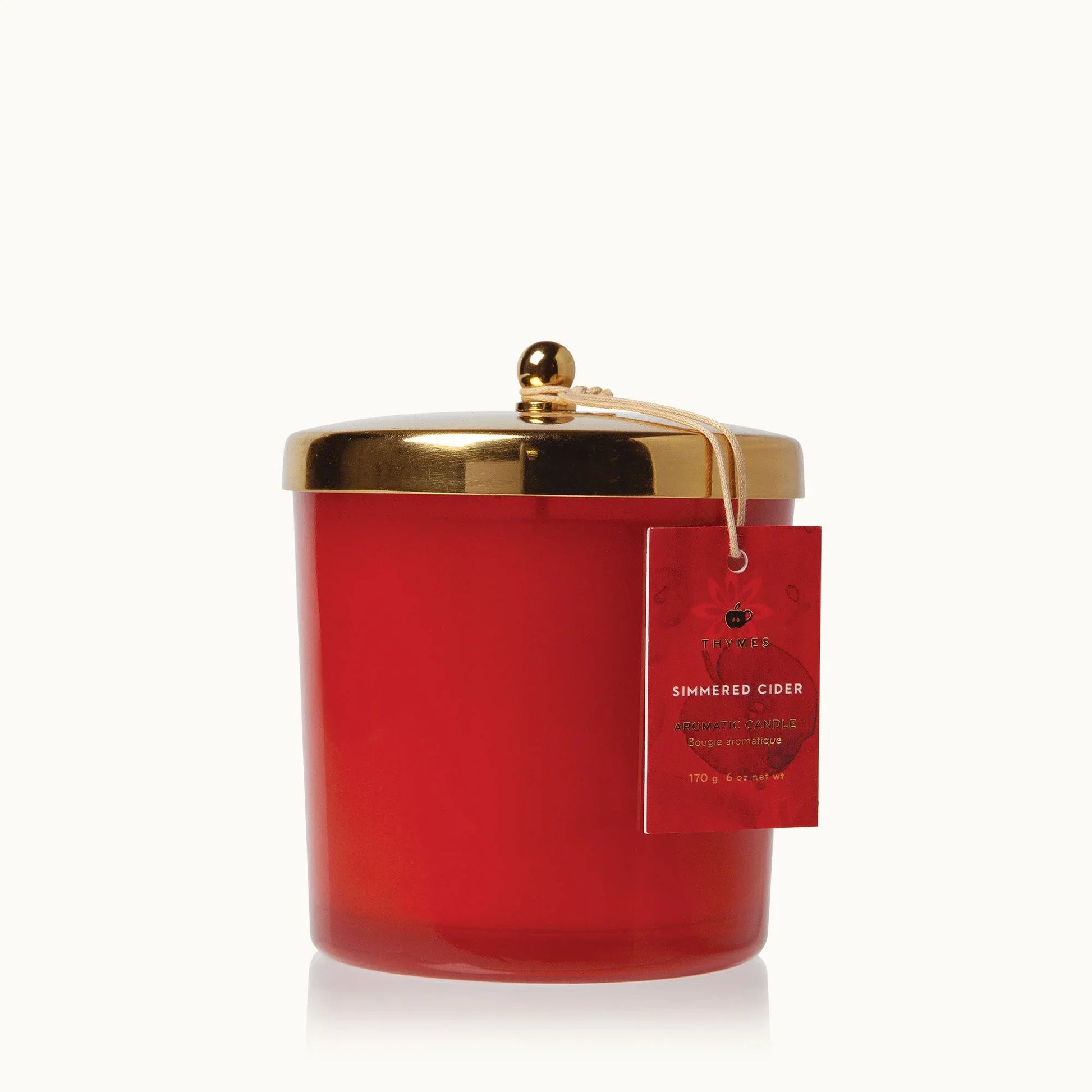 Thymes Simmered Cider Harvest Red Poured Candle 13oz - Marcel’s Culinary Experience