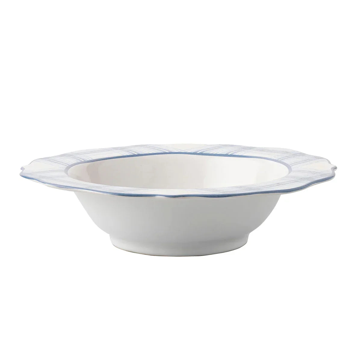 Juliska Tartan Serving Bowl - Chambray - Marcel’s Culinary Experience