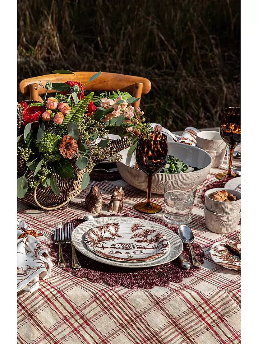 Juliska Harvest Tartan 52" Square Tablecloth - Marcel’s Culinary Experience