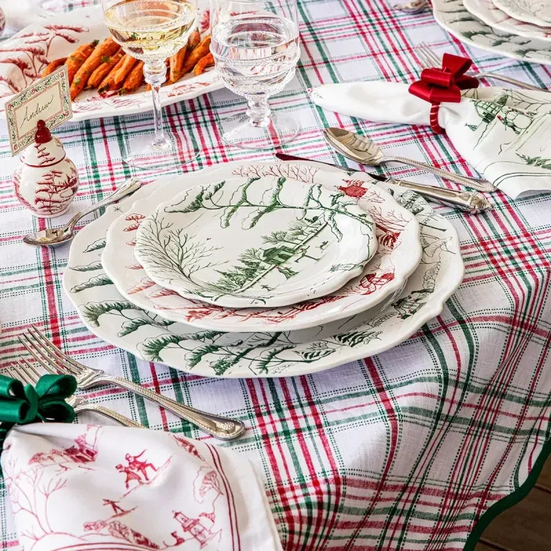 Juliska Merry Tartan Tablecloth - Marcel’s Culinary Experience