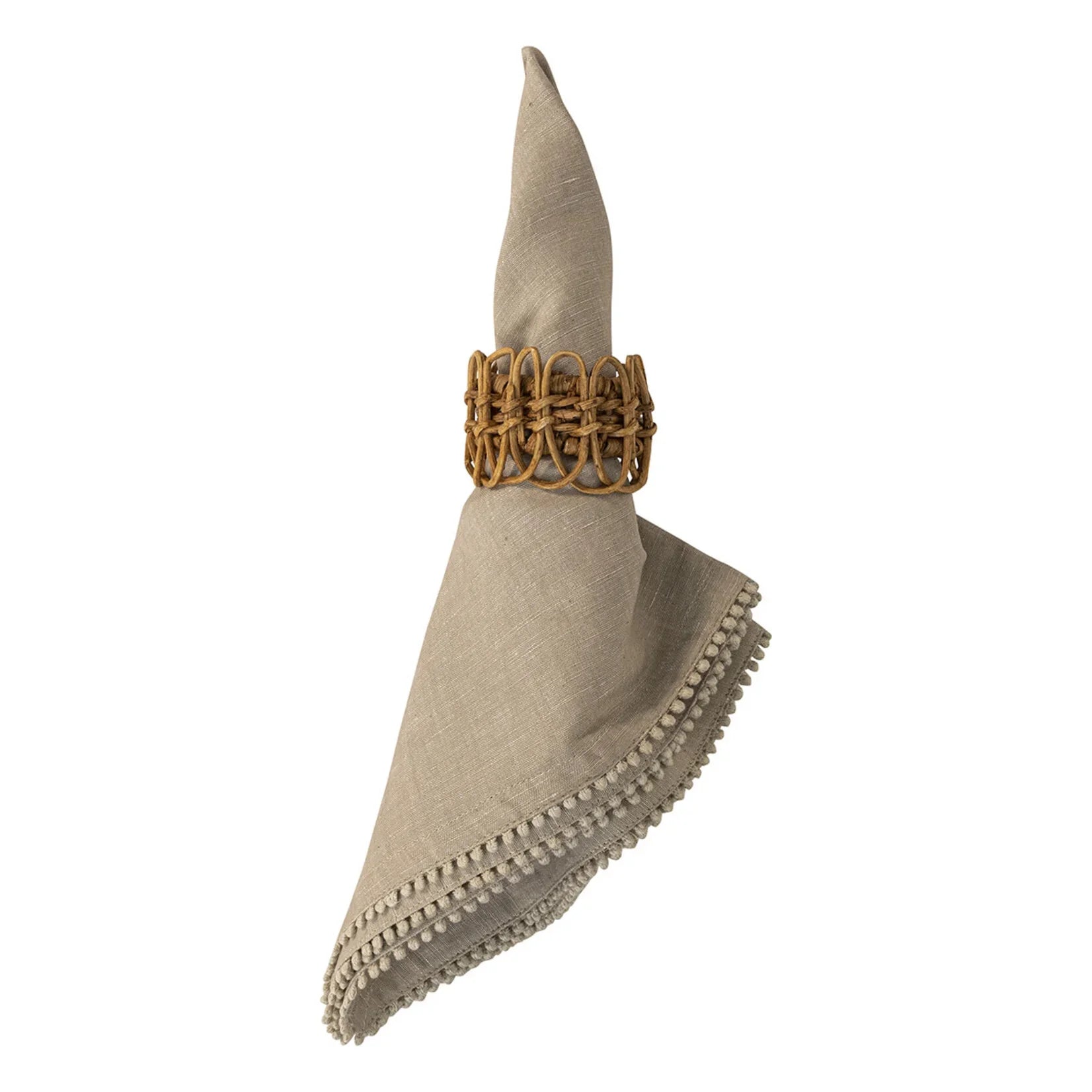 Juliska Berry Trim Napkin - Flax - Marcel’s Culinary Experience