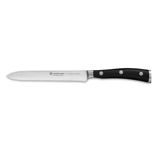 Wüsthof Classic Ikon Serrated Utility Knife 5" - Marcel’s Culinary Experience