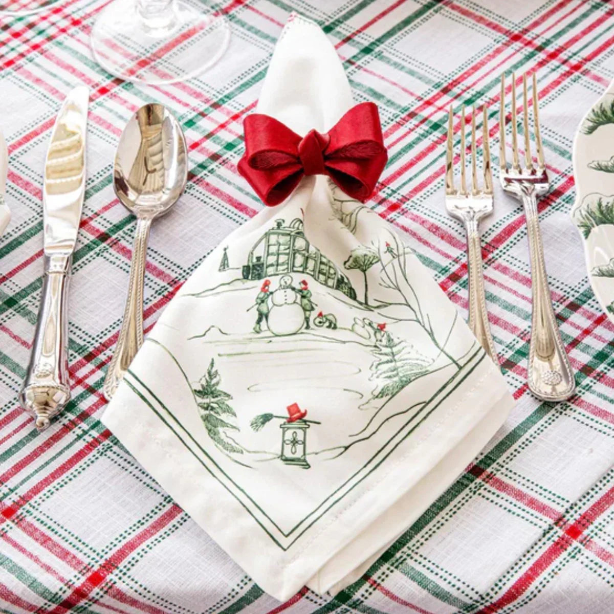 Juliska Country Estate Winter Frolic Napkin - Evergreen - Marcel’s Culinary Experience