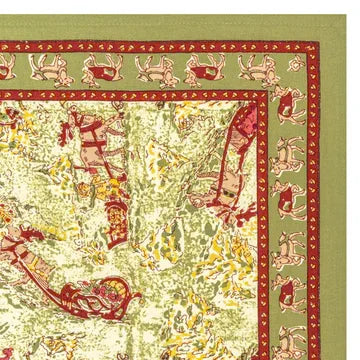 Couleur Nature Renne Red & Green Tea Towel - Marcel’s Culinary Experience