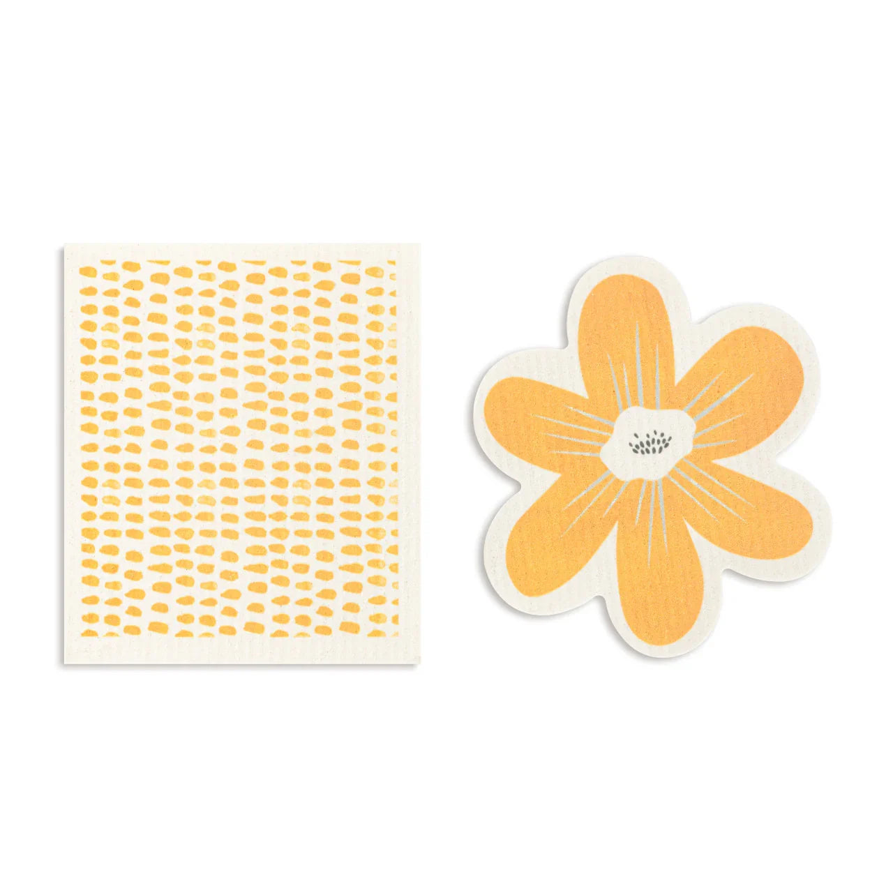 Flower BioDishCloths Orange Specs - Marcel’s Culinary Experience