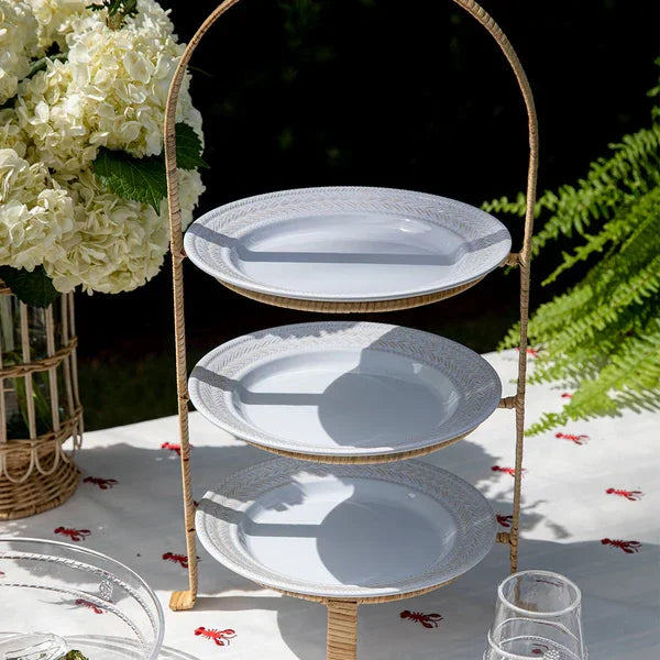 Juliska Provence Rattan Triple Tiered Server - Marcel’s Culinary Experience