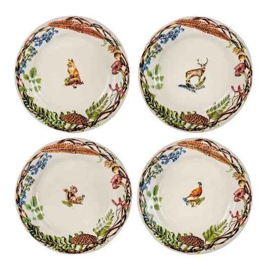 Juliska Forest Walk Dessert/Salad Plates Assorted Set/4 - Marcel’s Culinary Experience
