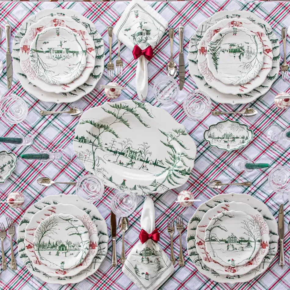 Juliska Country Estate Winter Frolic Party Plate Set/4 - Evergreen - Marcel’s Culinary Experience