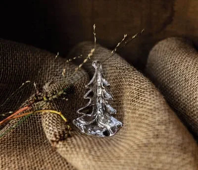 Simon Pearce Vermont Evergreen Ornament - Marcel’s Culinary Experience