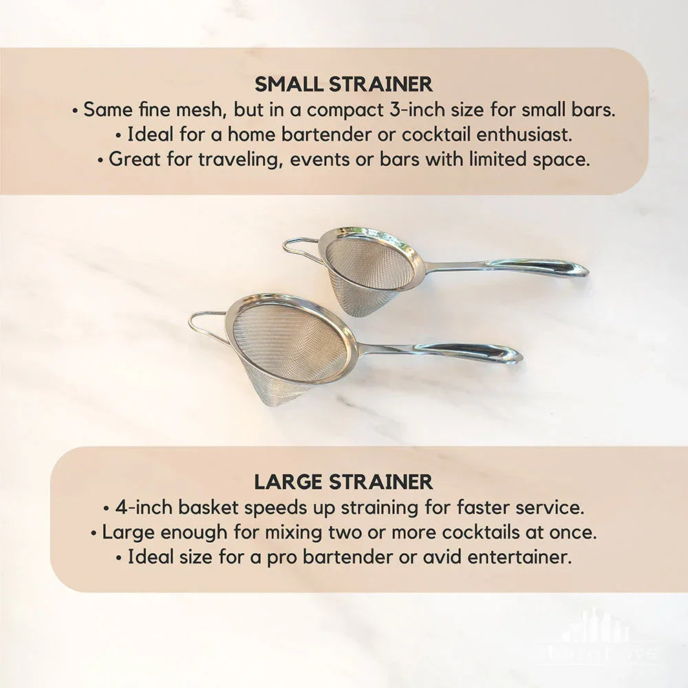 Silver Mesh Cocktail Strainer - Marcel’s Culinary Experience