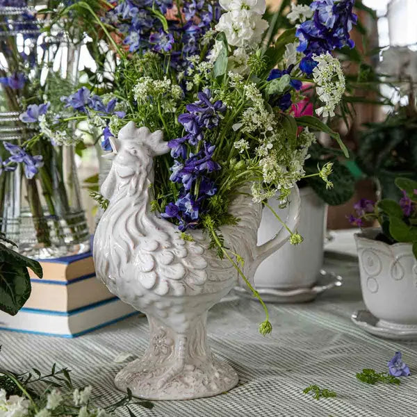 Juliska Clever Creatures Ceramic Rooster Pitcher - Marcel’s Culinary Experience