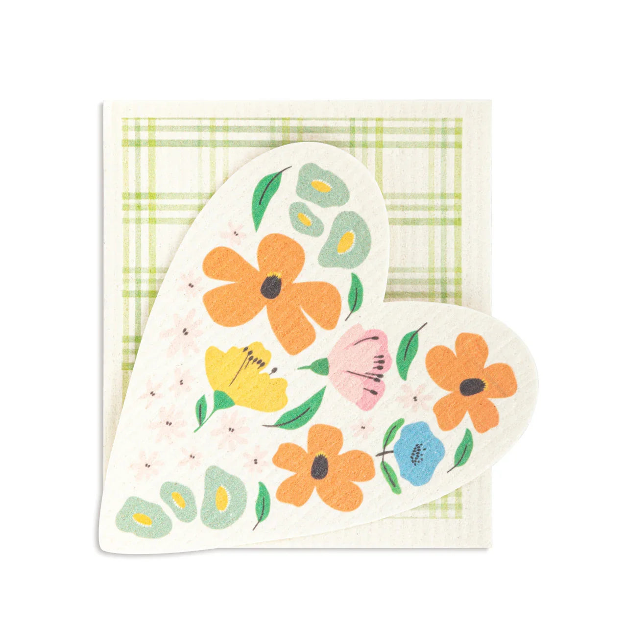 Heart BioDishCloths Green Plaid - Marcel’s Culinary Experience