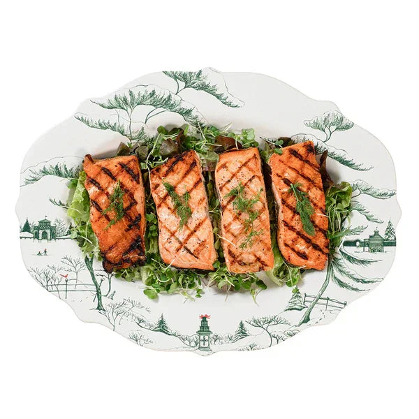 Juliska Country Estate Winter Frolic 18" Platter - Evergreen - Marcel’s Culinary Experience