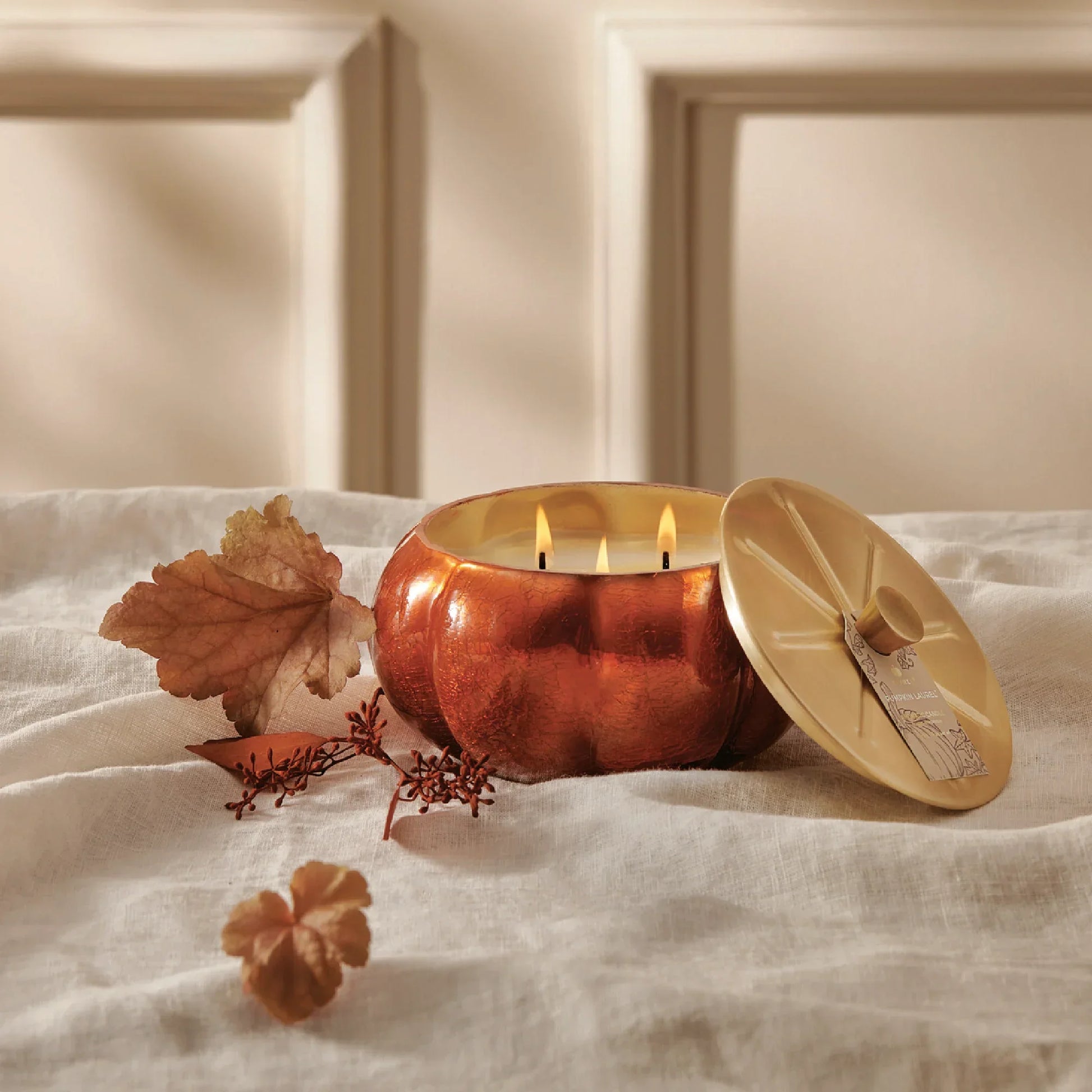 Thymes Pumpkin Laurel Statement Large Candle - Marcel’s Culinary Experience
